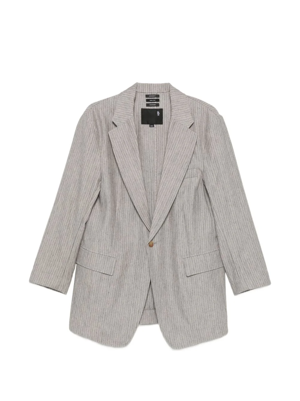 pinstripe-pattern blazer - 1