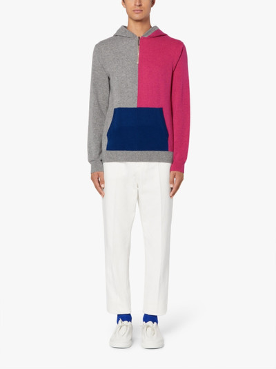 Mackintosh DOUBLE AGENT PINK WOOL HOODED SWEATER | GKM-201 outlook