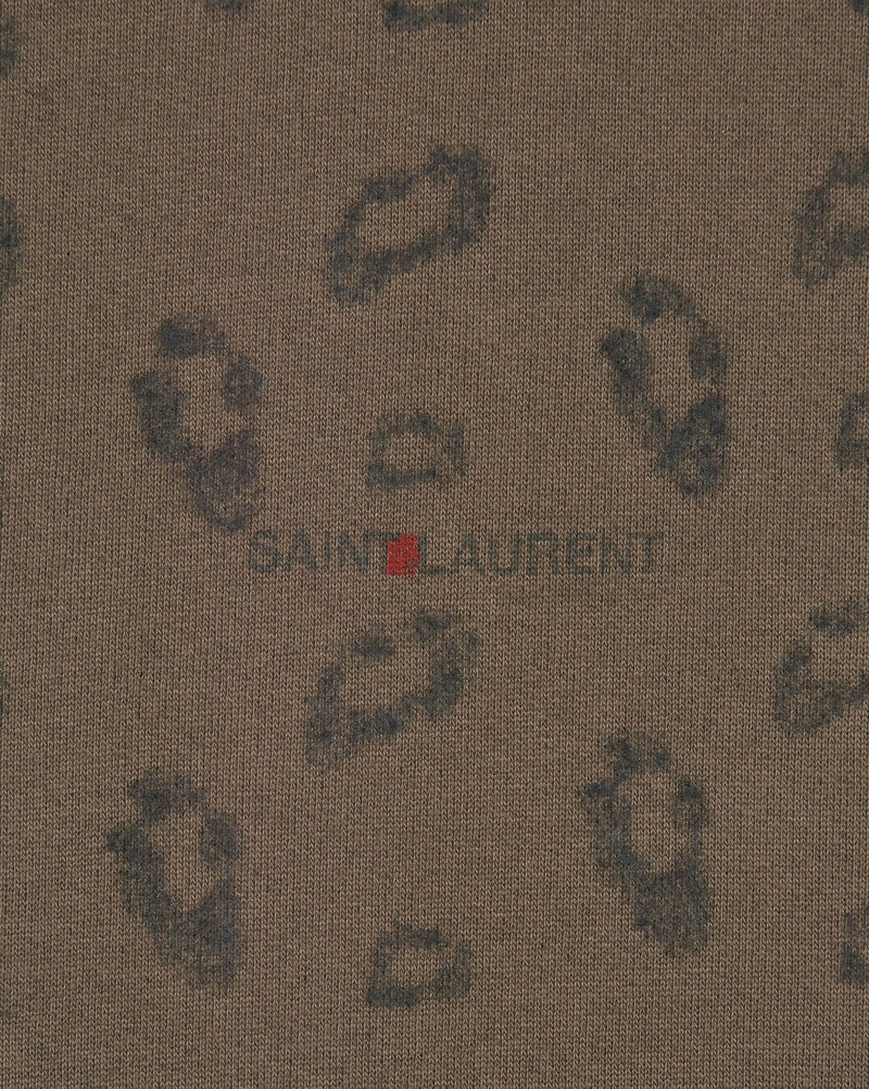 saint laurent rive gauche hoodie in leopard jacquard 3