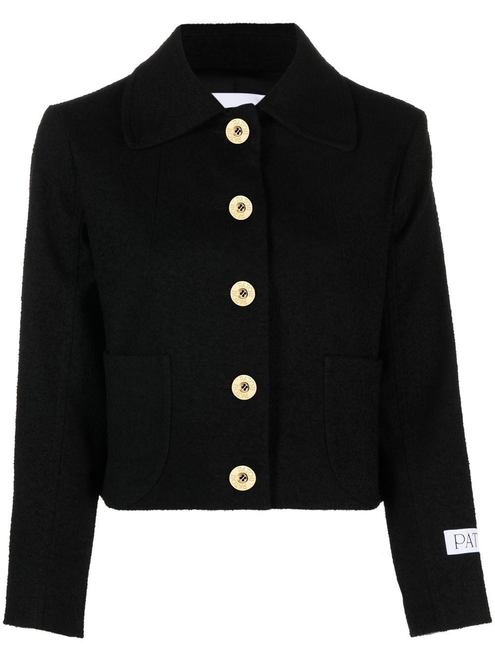 cropped tweed jacket - 1