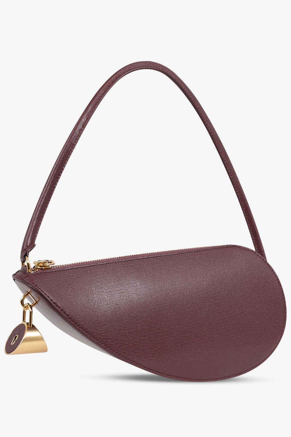 LE DEMI COEUR HALF HEART SHOULDER BAG | GARNET RED - 2