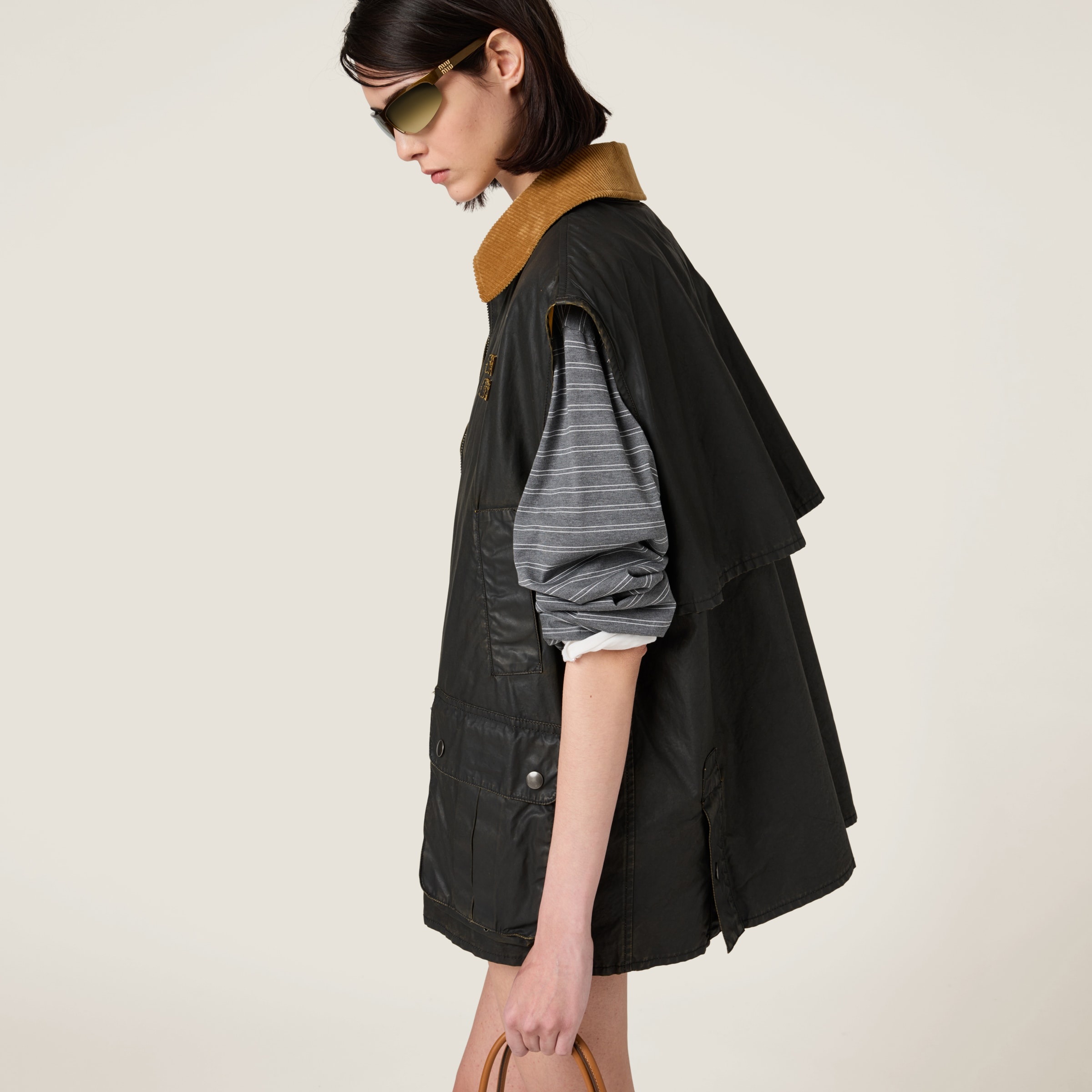 Resin-finish poplin vest - 6