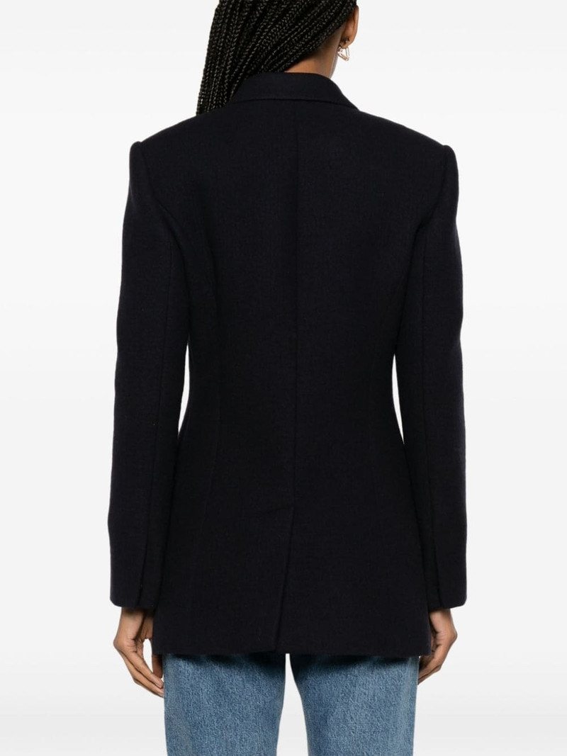 chain-link trim double-breasted blazer 4