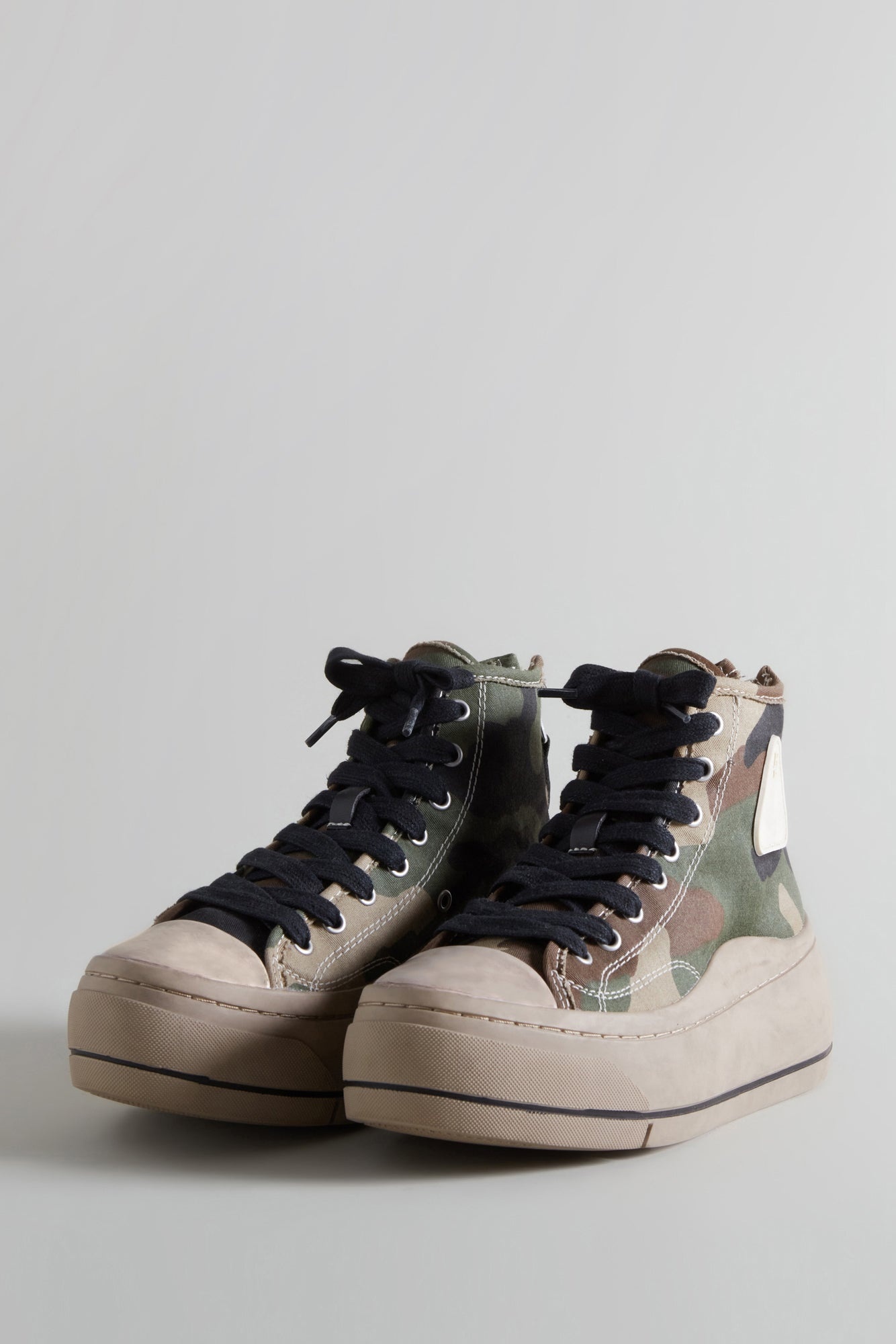 KURT HIGH TOP SNEAKER- CAMO & BROWN - 1