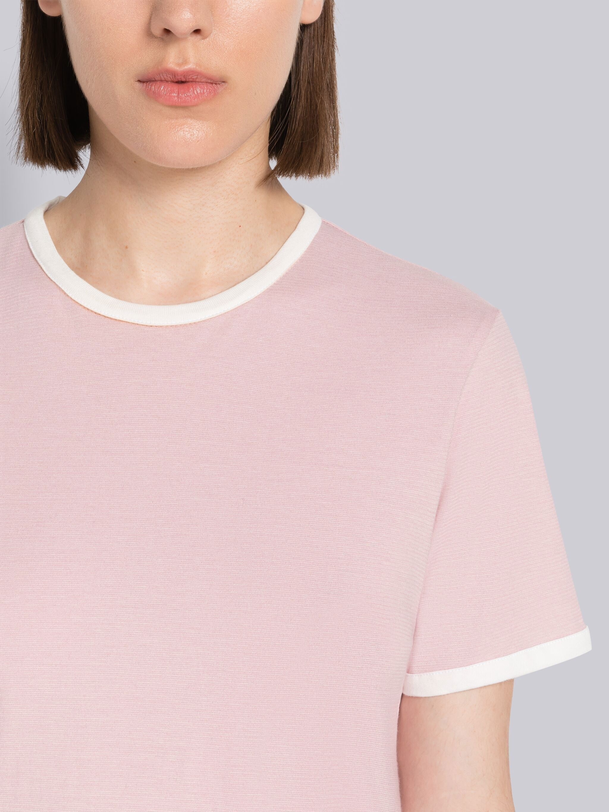 Melange Jersey Short Sleeve Ringer Tee - 5