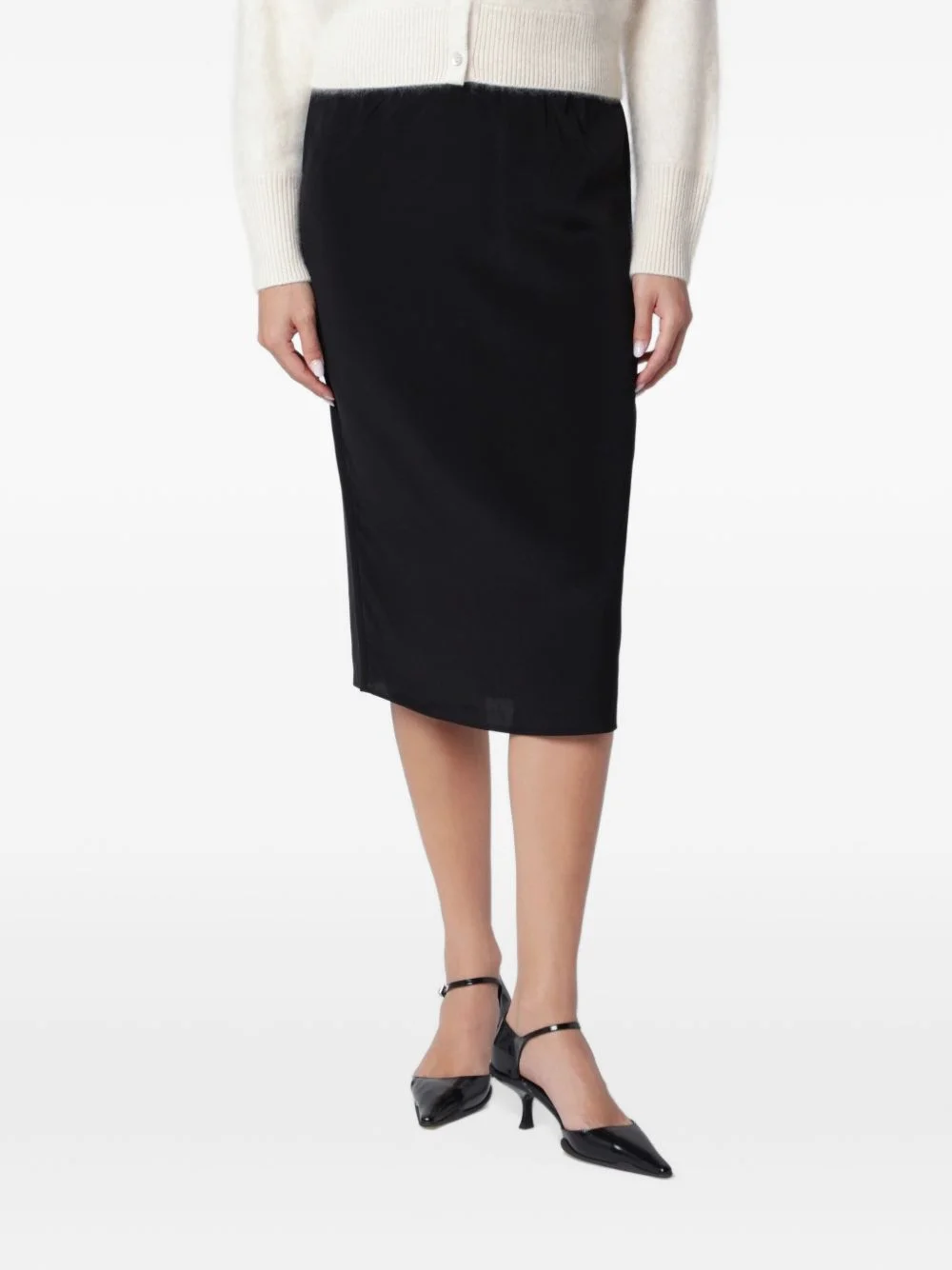 Cia Briefcase ALMADA LABEL Cia midi skirt - 5325SI/XN_ALMAL-BL_323 | REVERSIBLE