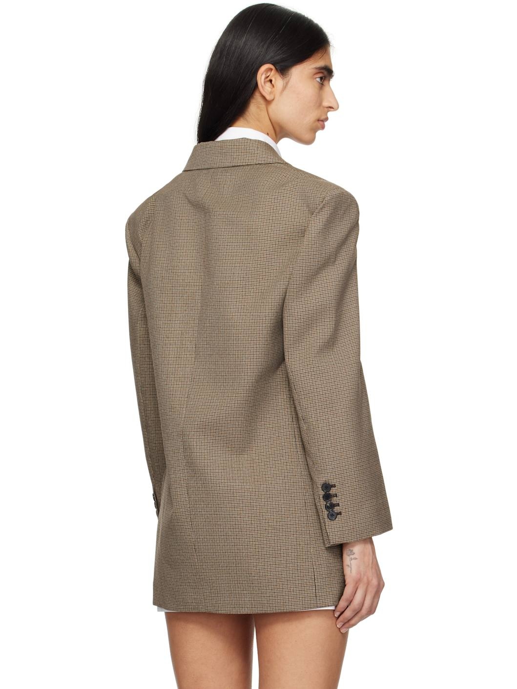 Brown Wool Blazer - 3