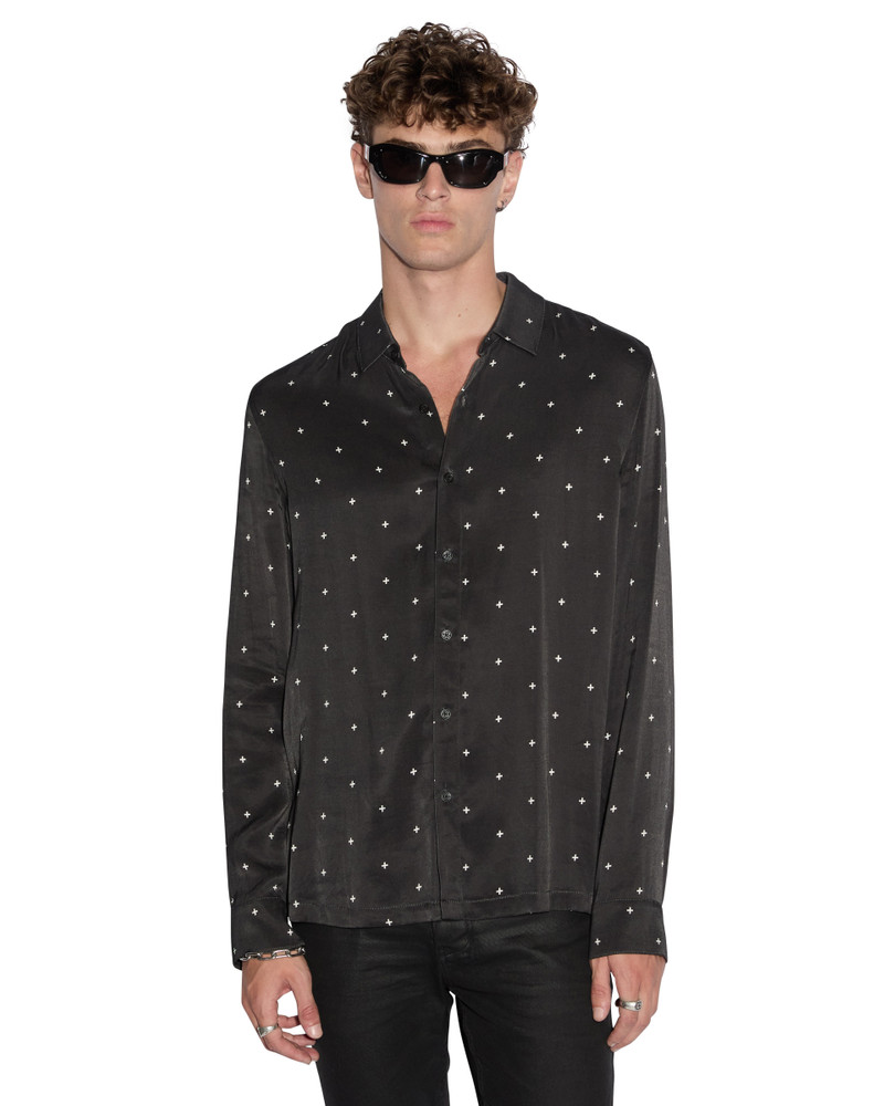 POLKA PLUS LS SHIRT BLACK 1