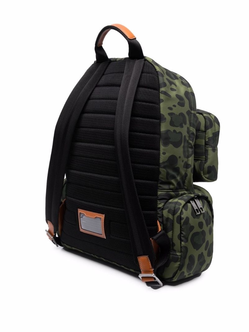 leopard-print backpack - 3