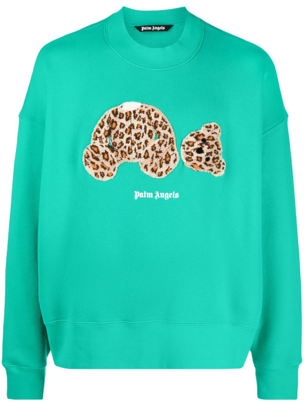 Teddy Bear-print cotton sweatshirt - 1