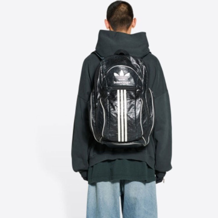 Balenciaga x adidas Logo Oversized Hoodie 'Green White' 712396TNVA93775 - 5