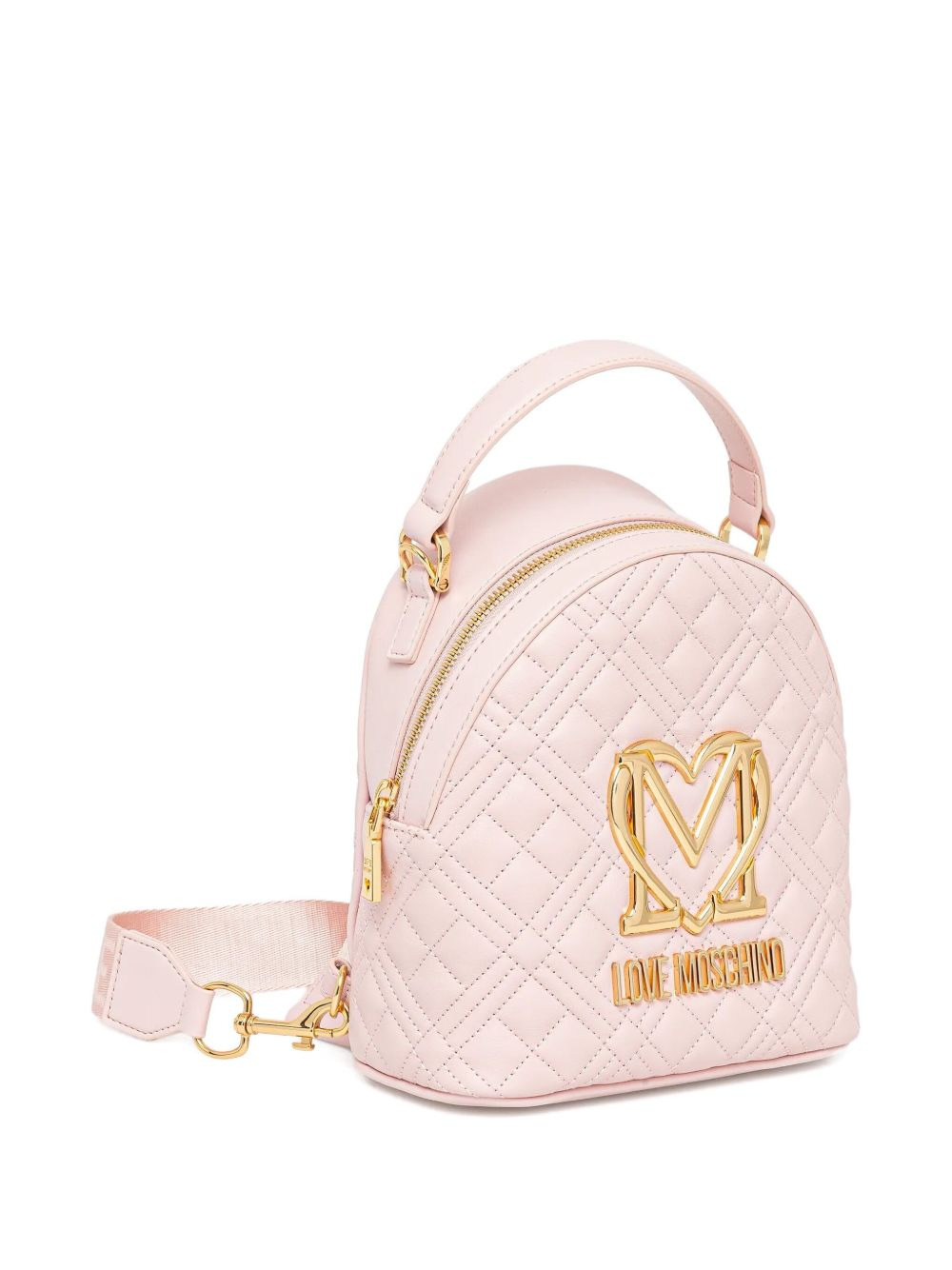 quilted heart-logo backpack - 2