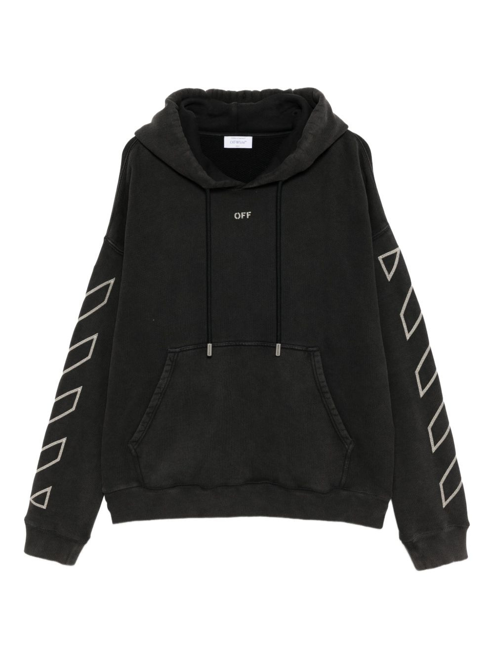 arrow-print hoodie - 1