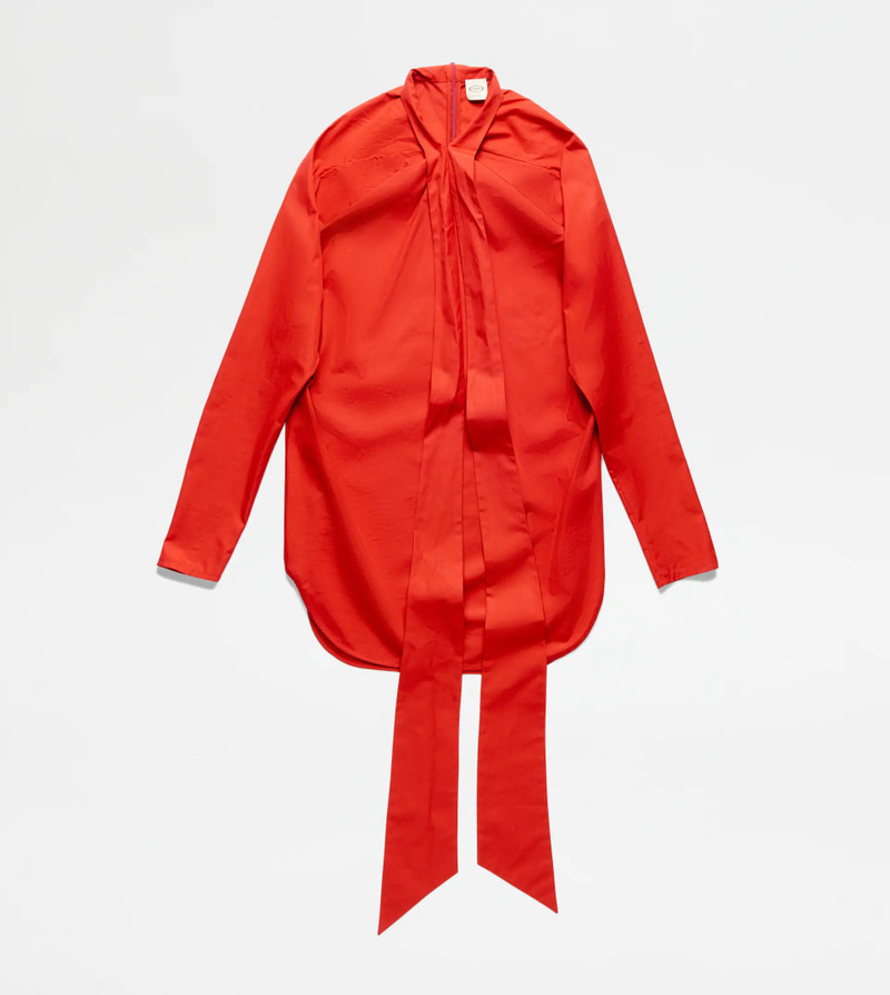 SHIRT WITH SASH - RED - 1