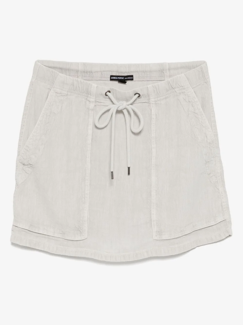 linen blend utility skirt - 1