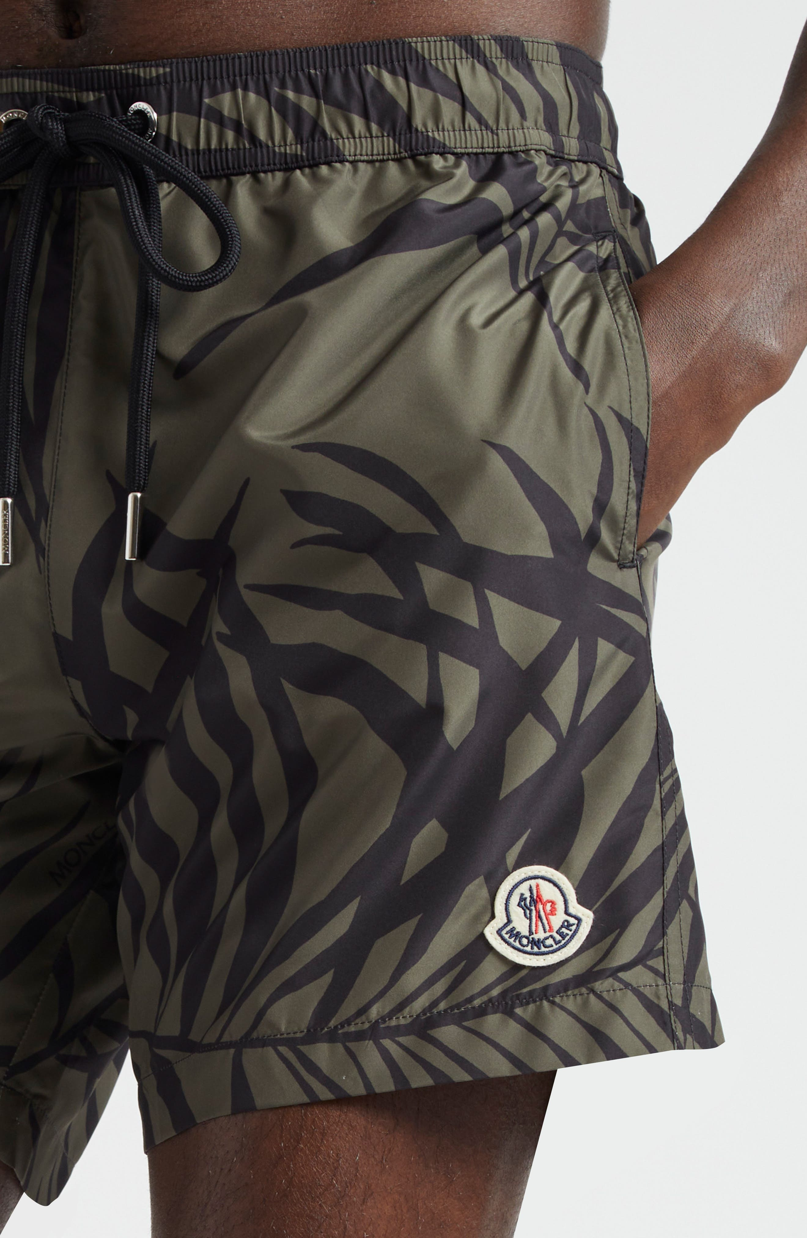 Palm Print Swim Trunks - 4