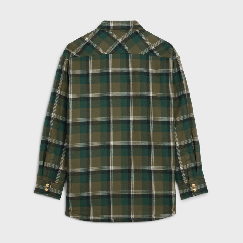 CELINE OVERSHIRT IN CHECKED COTTON outlook