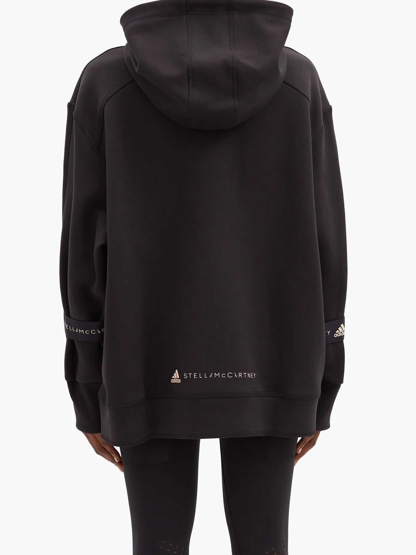 Oversized cotton-blend hooded sweatshirt - 5