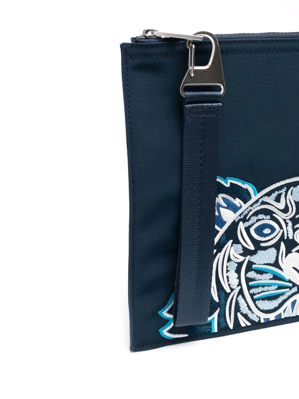 tiger-embroidered zipped pouch - 2