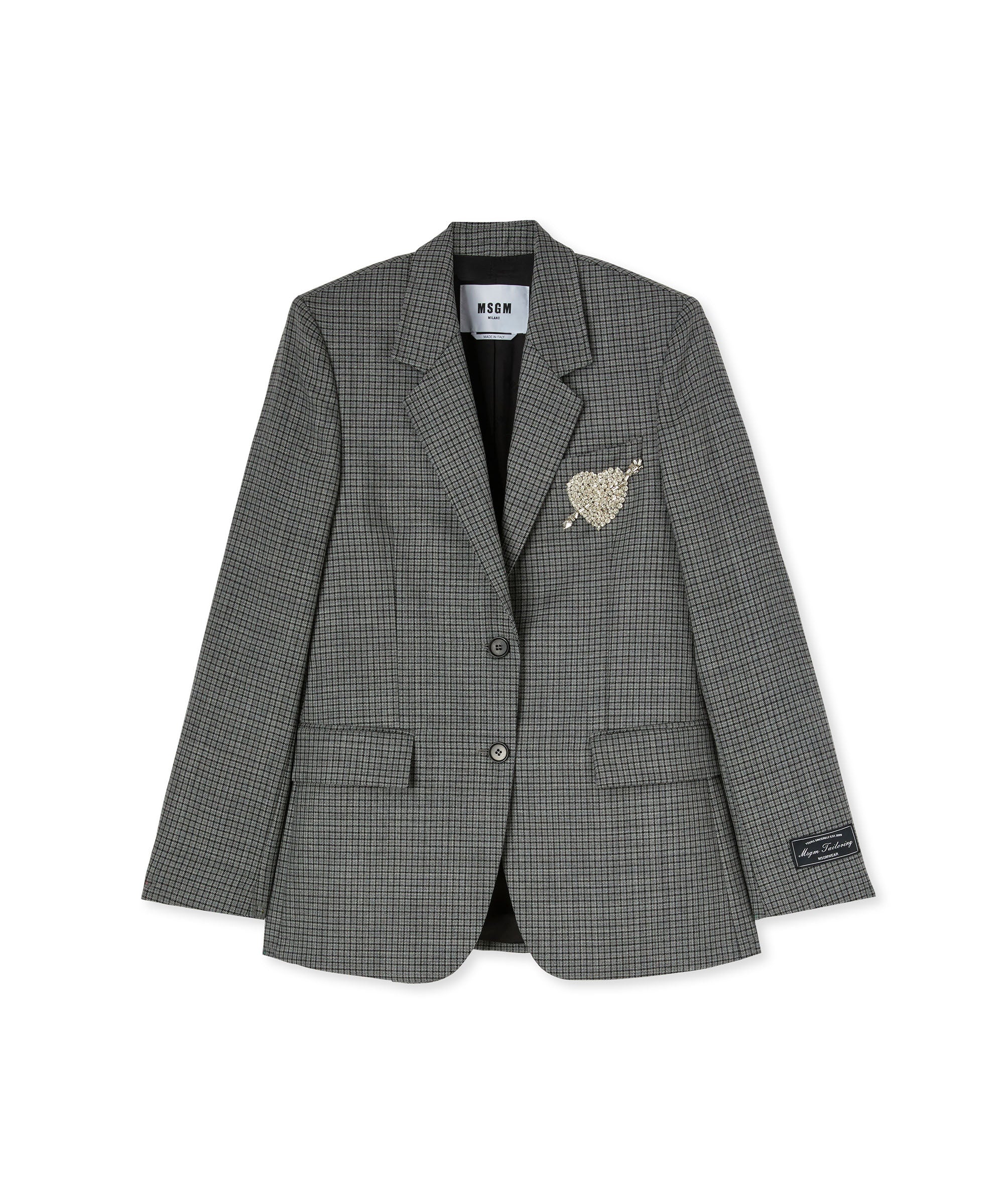 Wool jacket with "Micro Check Wool" motif - 1