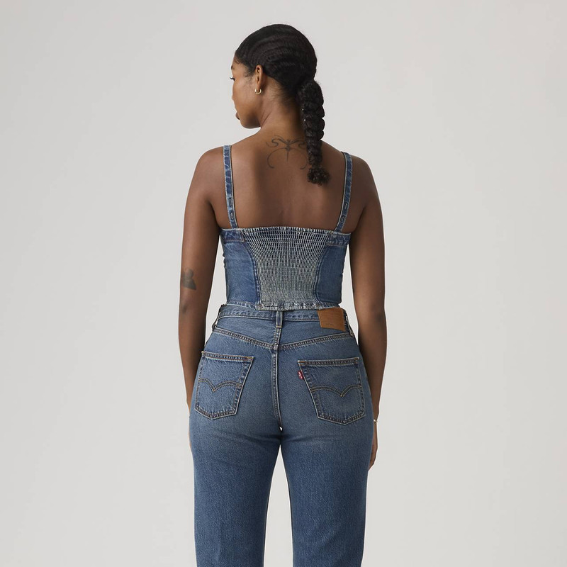 DENIM TUBE TOP 4