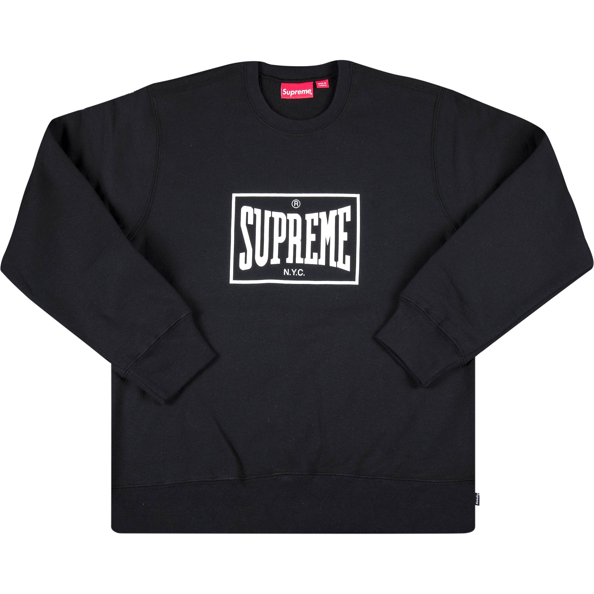 Supreme Supreme Warm Up Crewneck 'Black' | REVERSIBLE