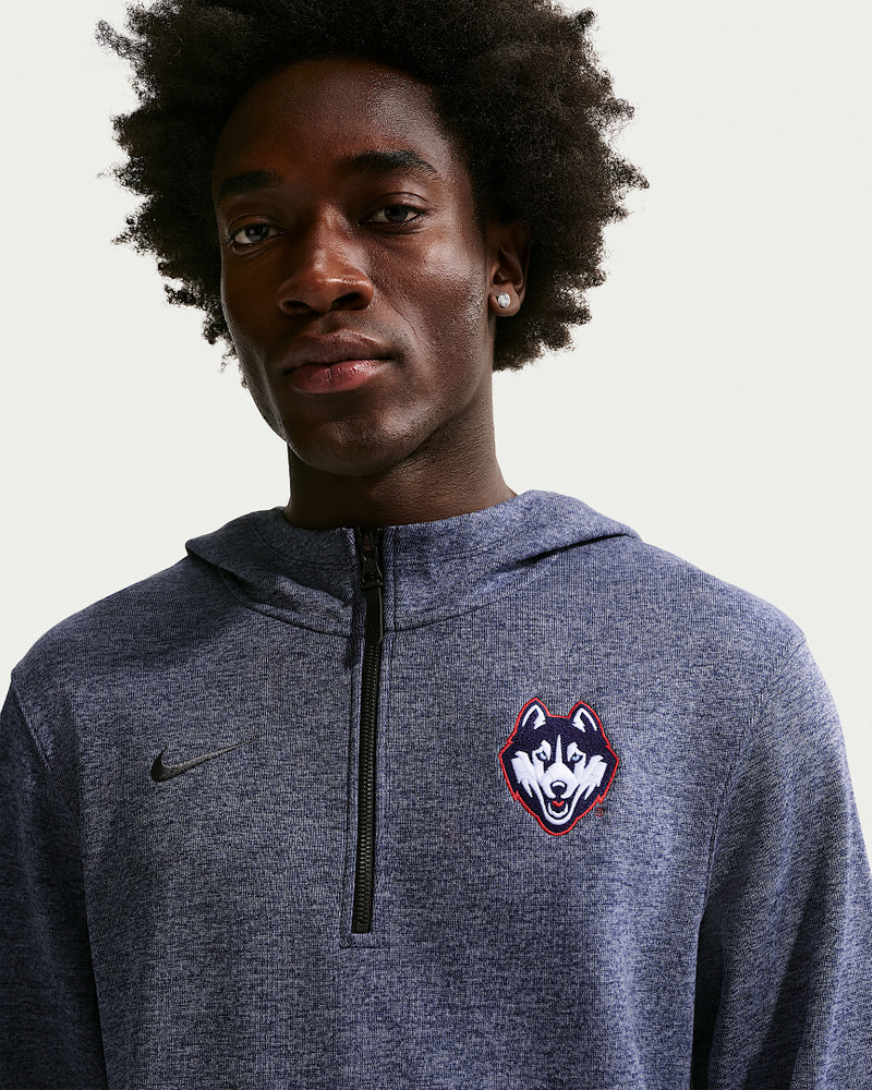 Connecticut Huskies Nike NCAA Men's Basketball Coaches' Pullover Hoodie 3