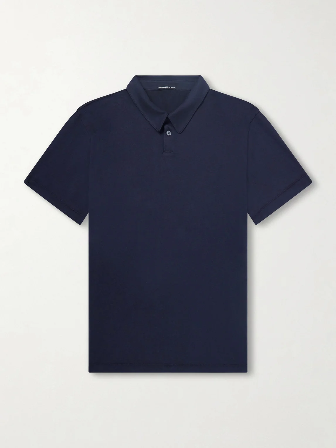 Luxe Lotus Cotton-Jersey Polo Shirt - 1