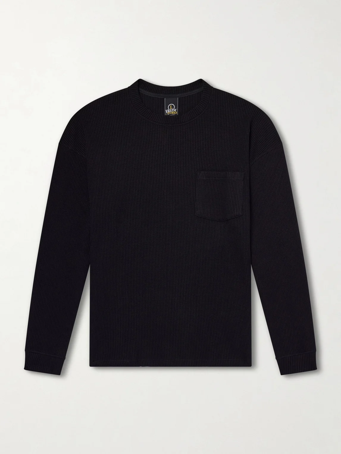 Oversized Waffle-Knit Cotton-Blend T-Shirt - 1