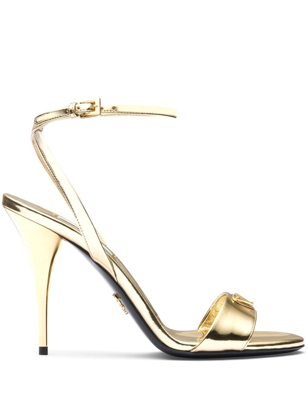 100mm brushed-finish sandals - 1