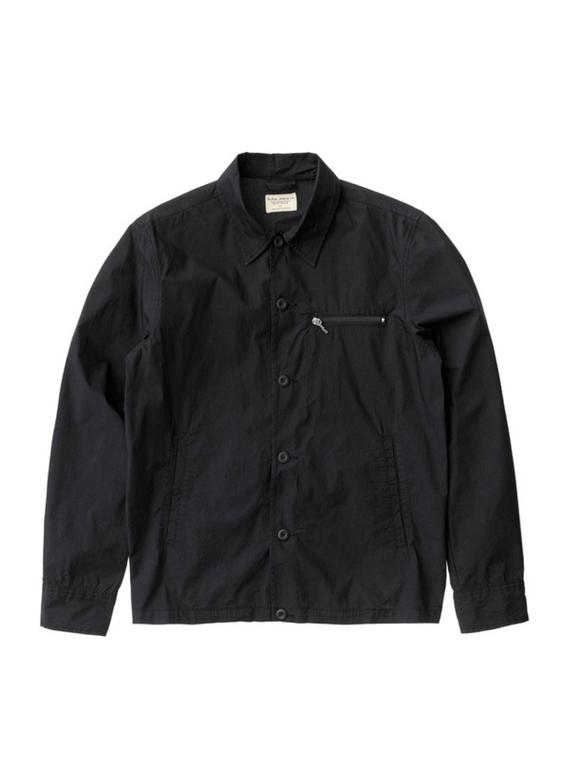 Nudie Jeans Paul Logo Black Indigo outlook