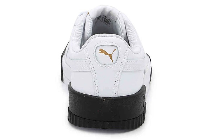 (WMNS) PUMA Carina Leather 'White Black' 370325-15 - 4