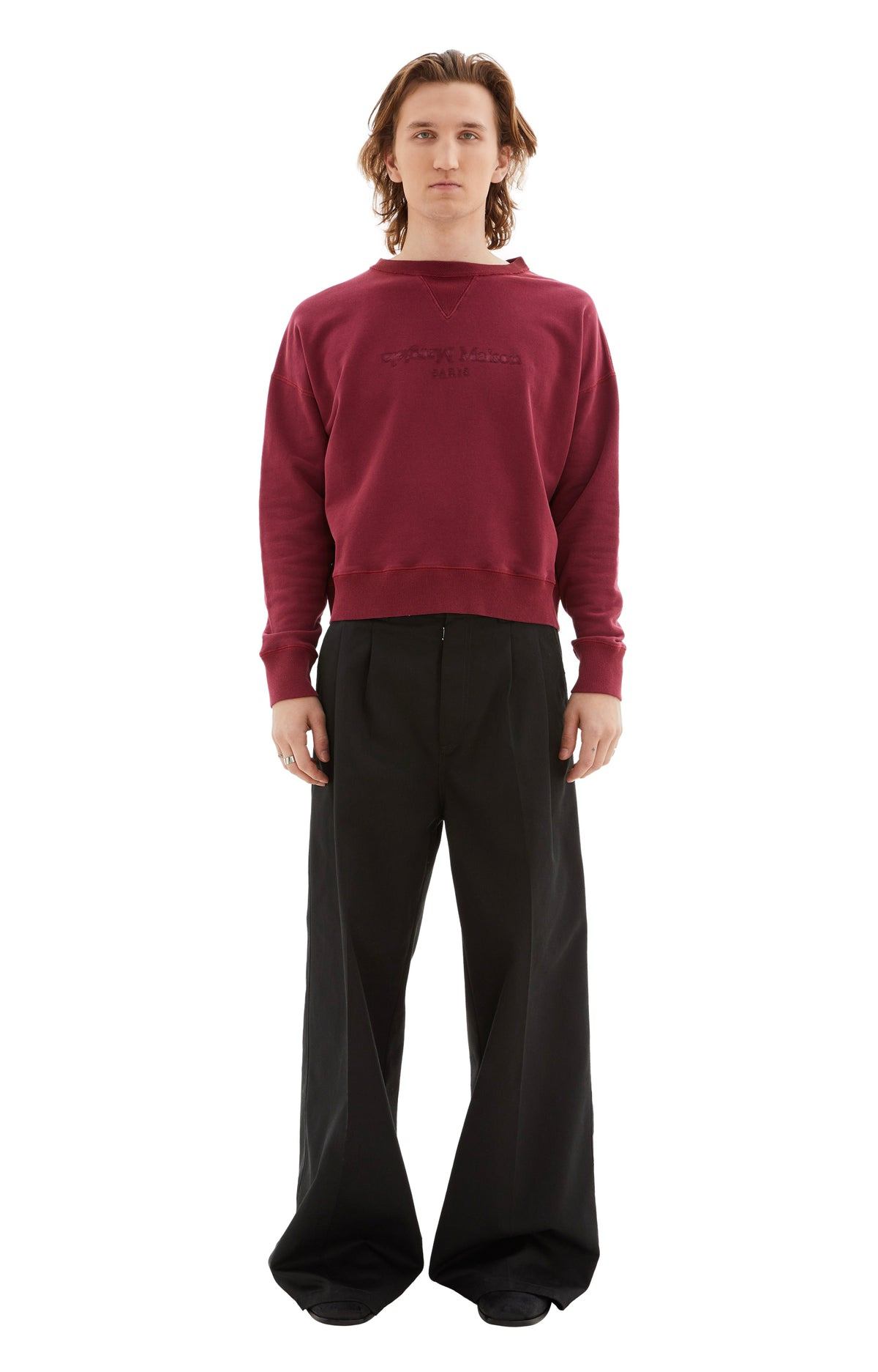 MM CREWNECK SWEATSHIRT (BORDEAUX) - 1