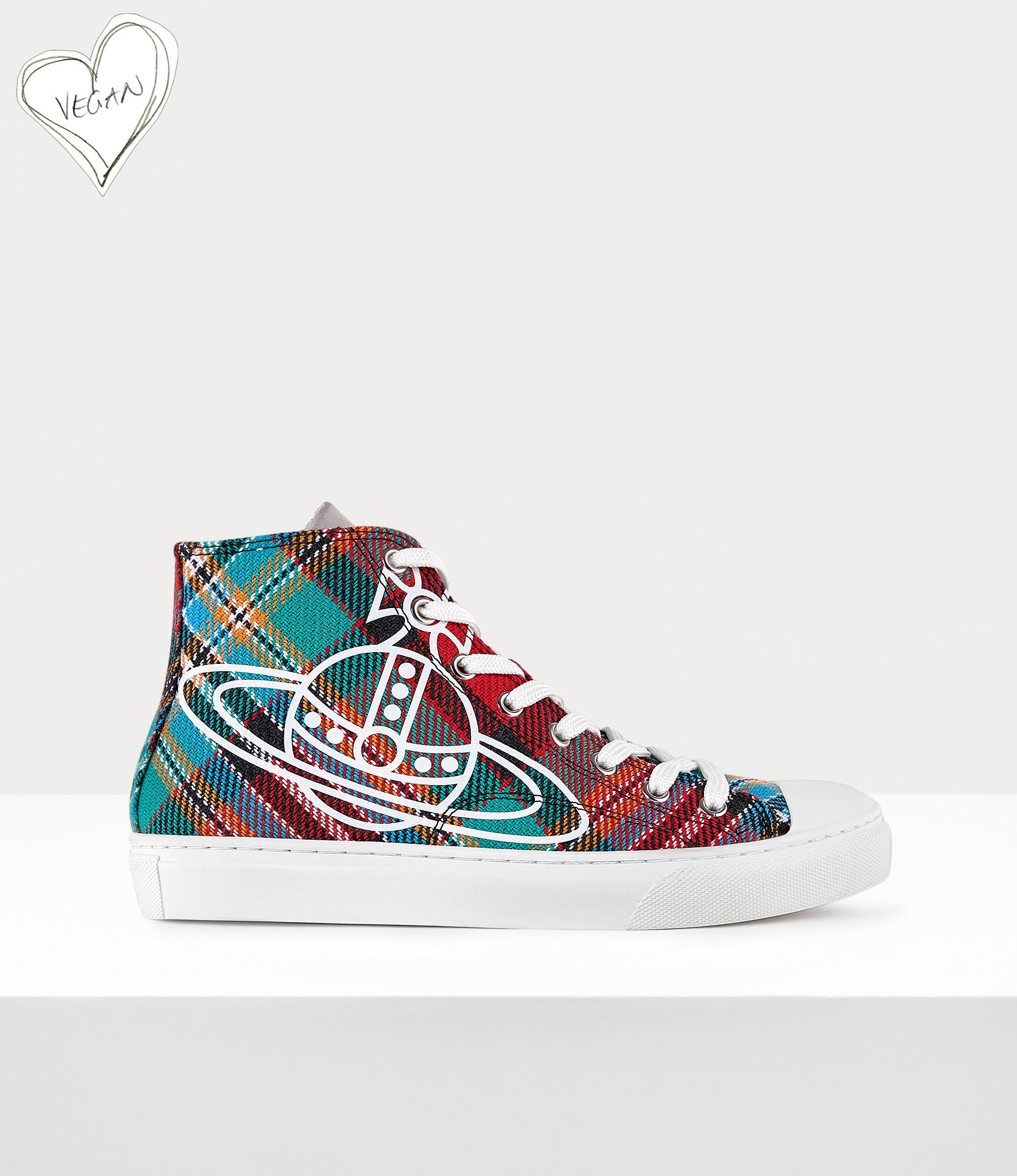 PLIMSOLL HIGH TOP TARTAN - 1