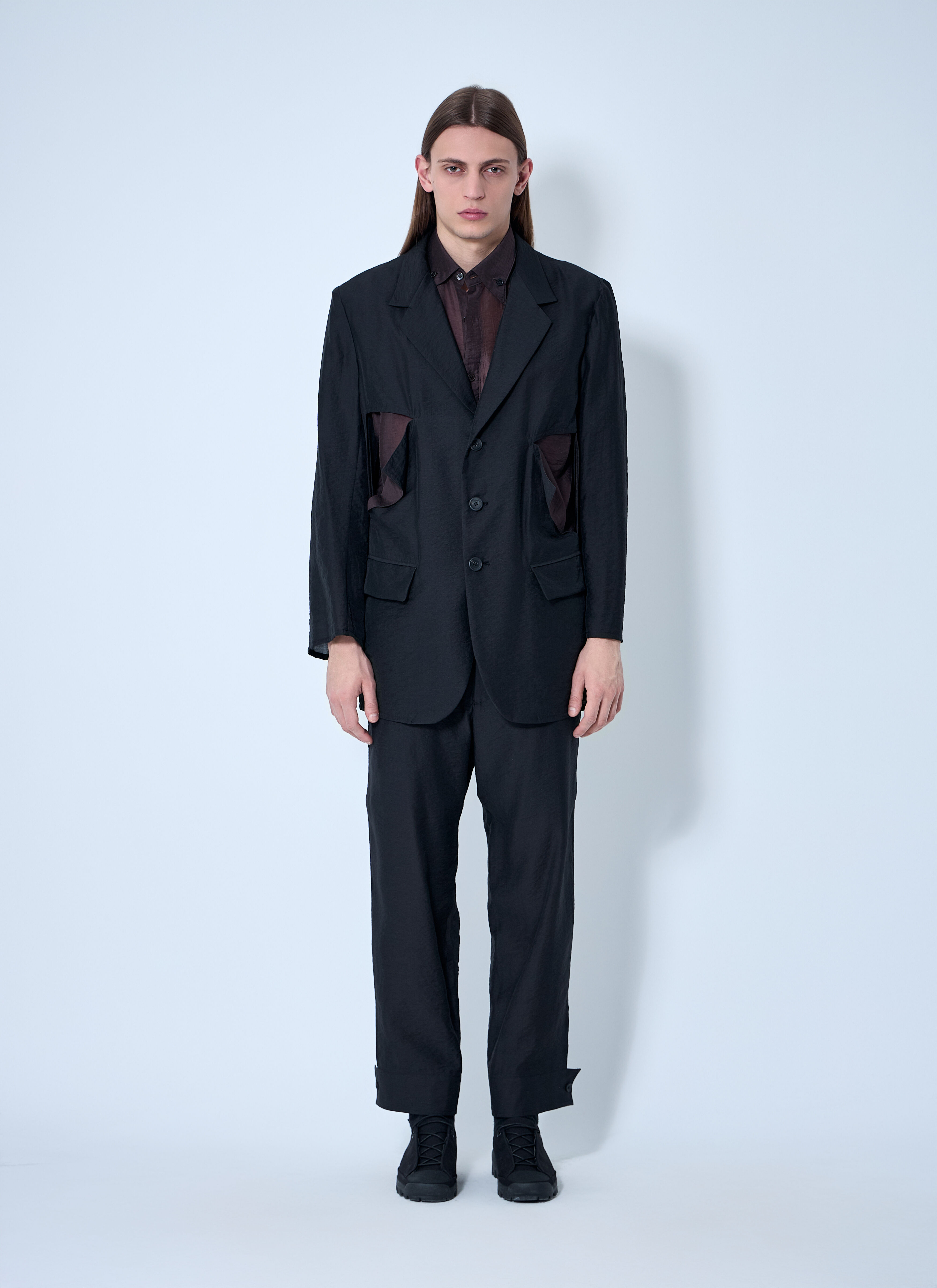 Cut-Off Single-Breasted Blazer - 2