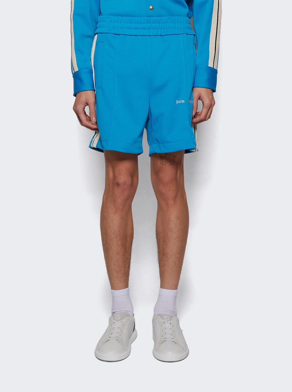 Classic Logo Track Shorts Light Blue - 3
