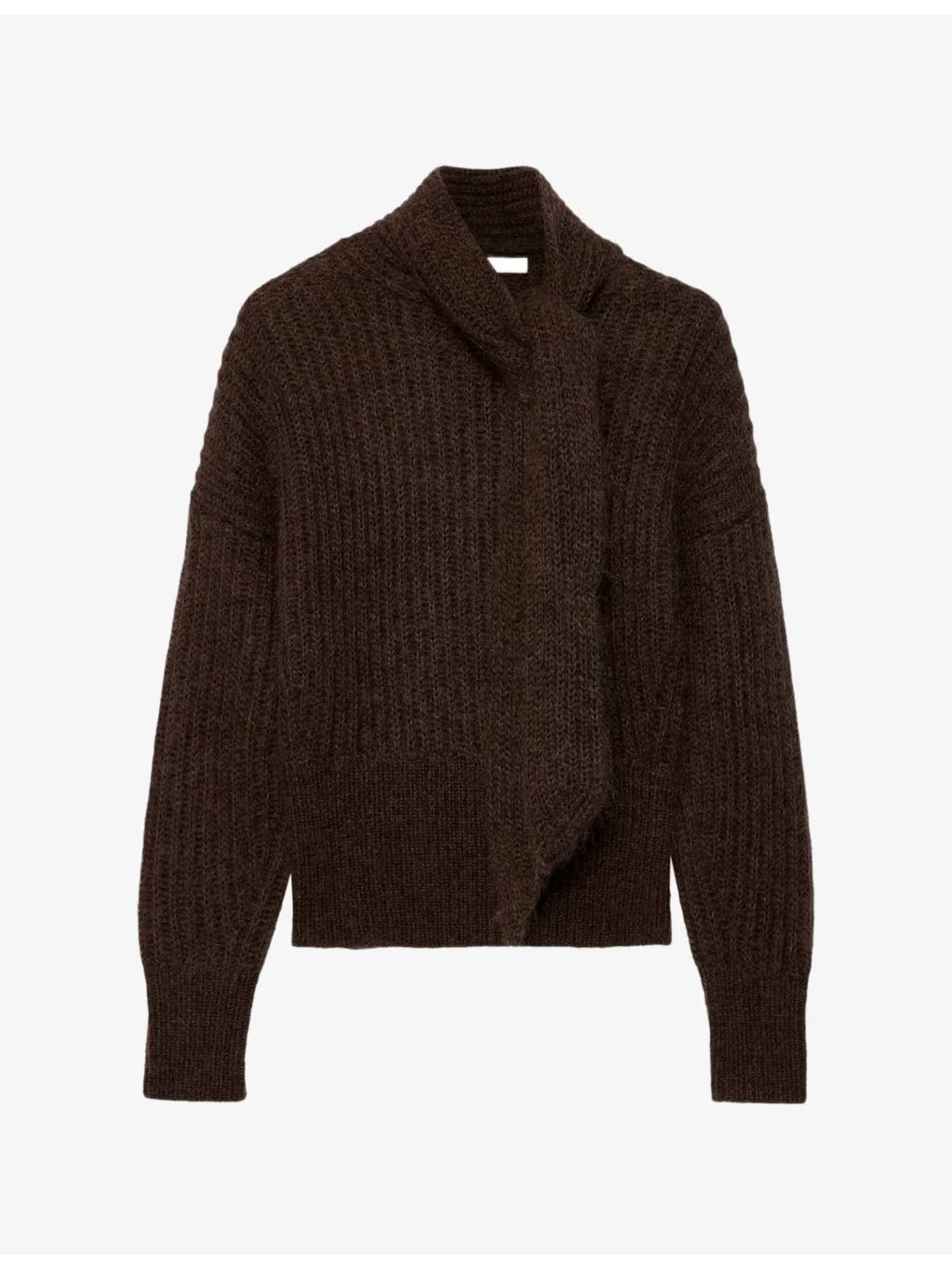 Etty Tie-Neck Mohair-Blend Jumper - 1