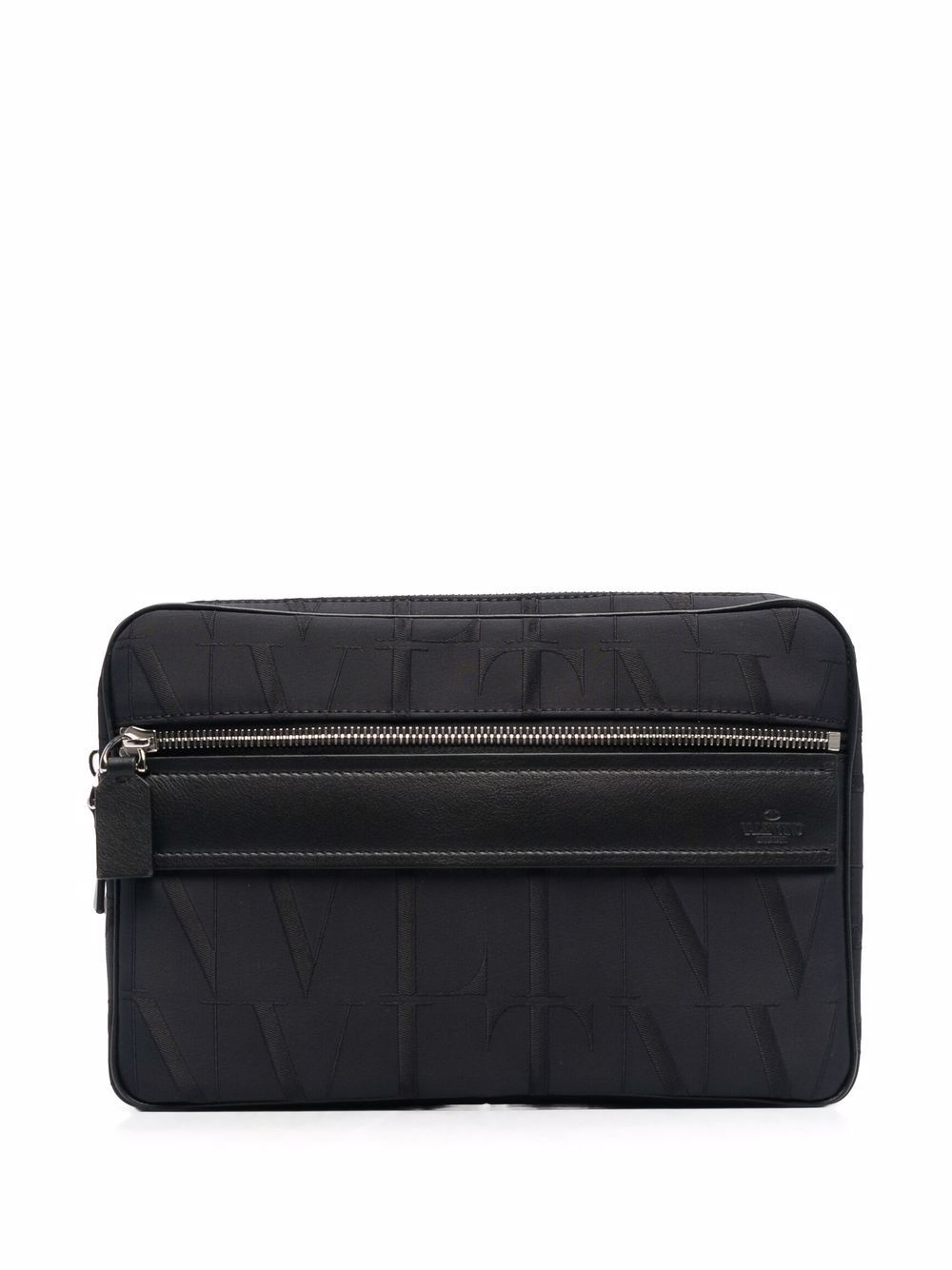 VLTN-logo clutch bag - 1