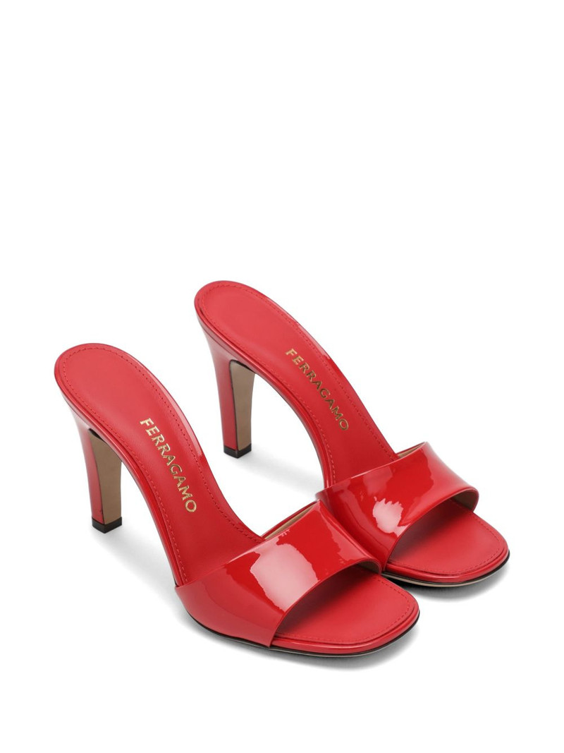 FERRAGAMO stripe detail sandals outlook