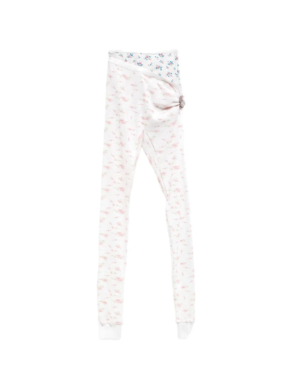 floral-print layered leggings - 1