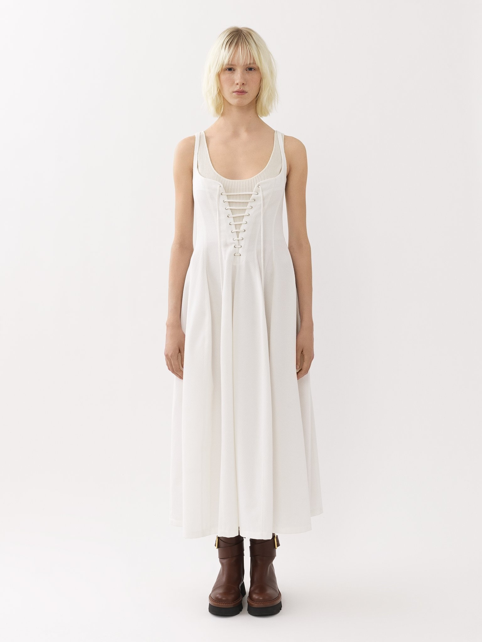 SLEEVELESS MIDI DRESS - 6