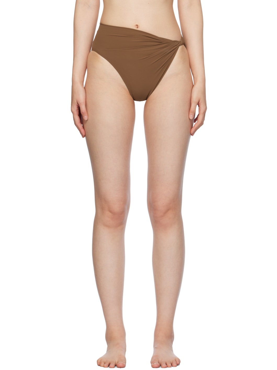 Brown Twist Bikini Bottoms - 1