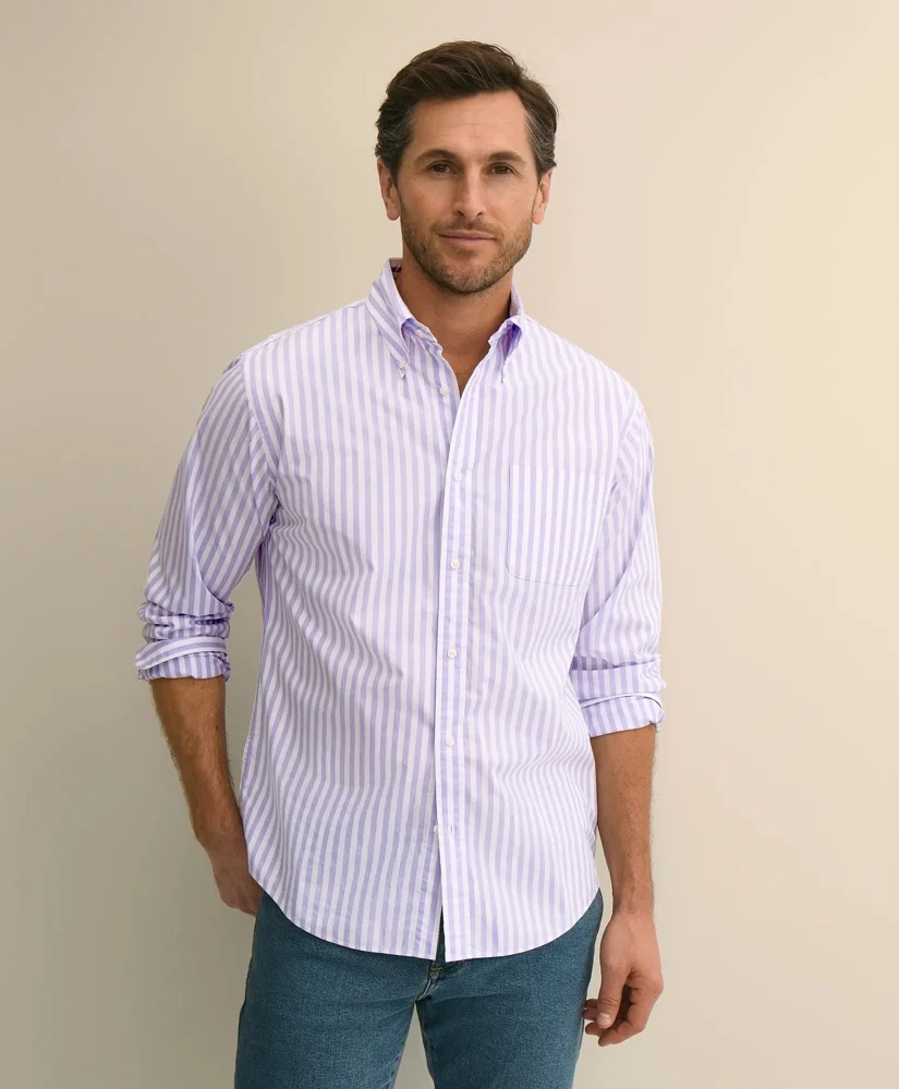 Friday Shirt, Poplin Butcher Striped - 1