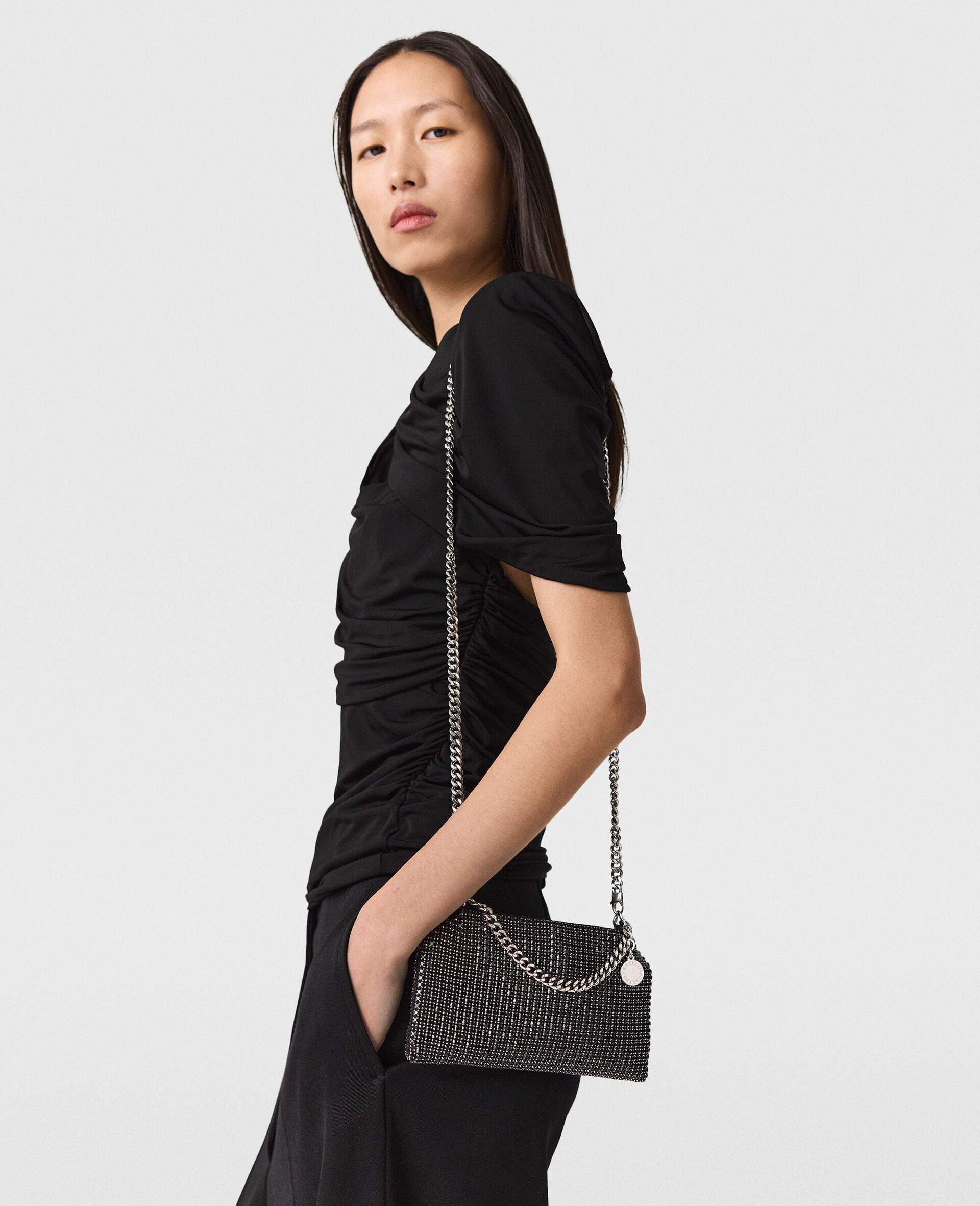Falabella Crystal Mesh Shoulder Bag - 2