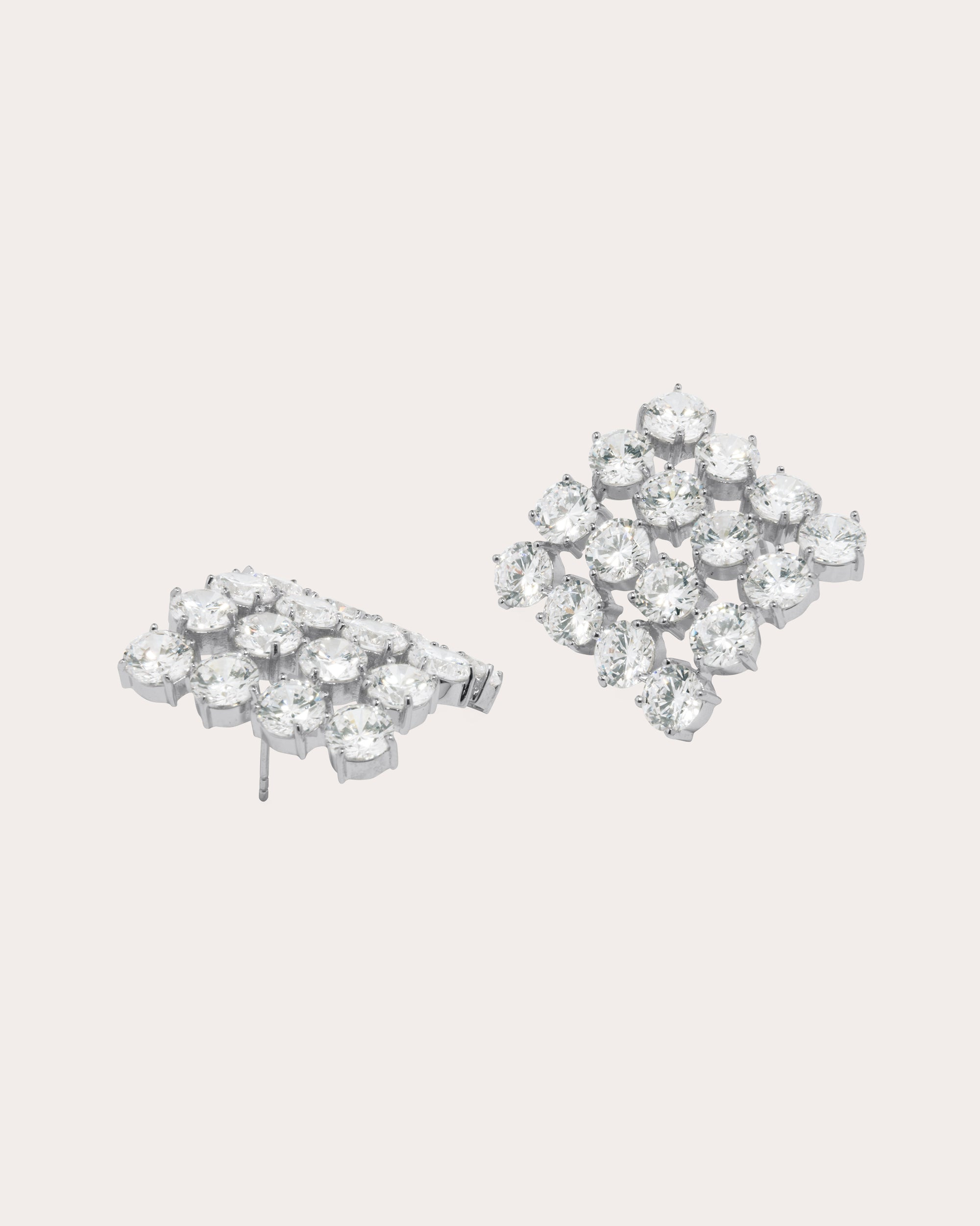 Juggernaut Sterling Silver Cubic Zirconia Earrings - 4