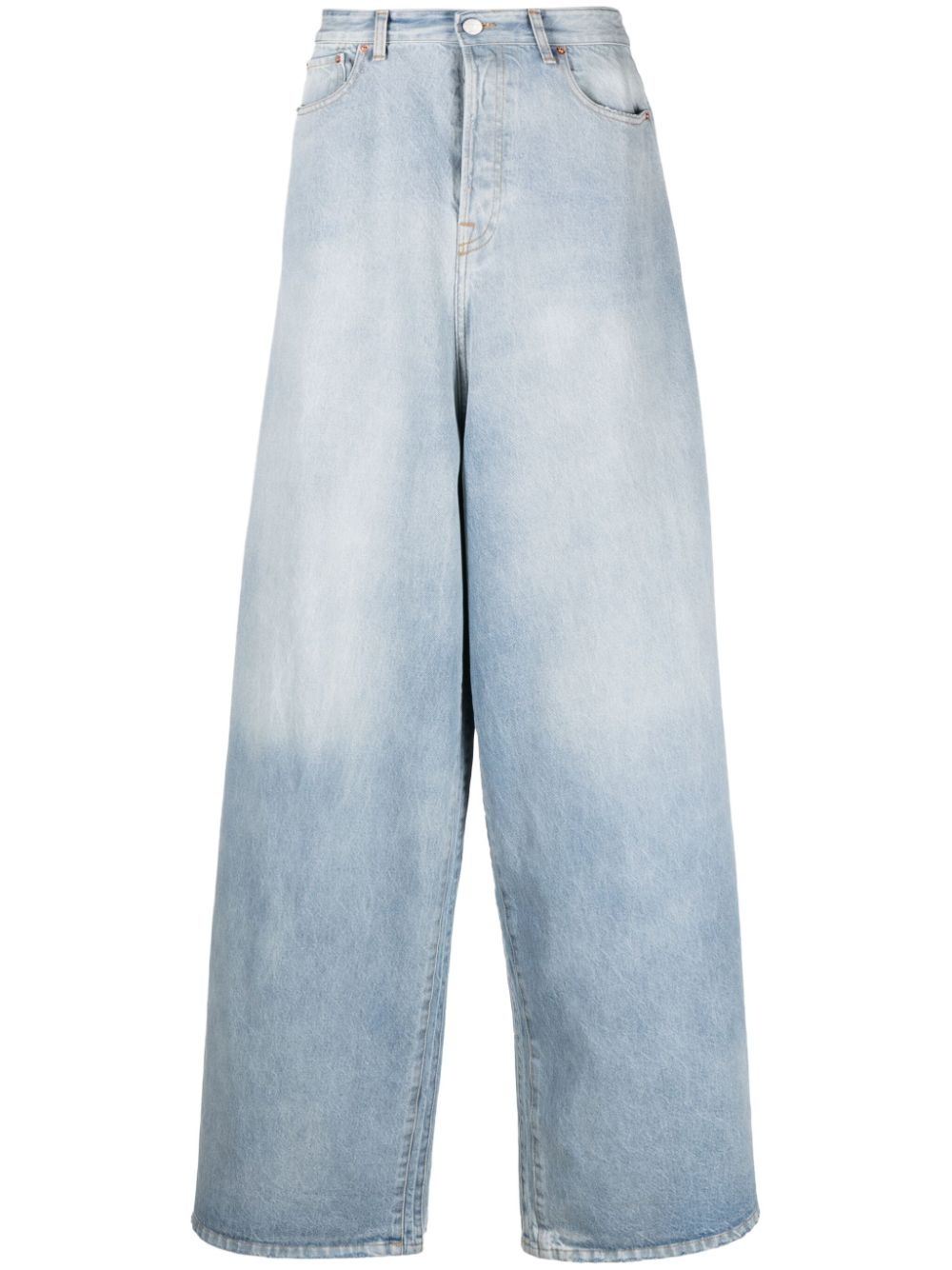 Destroyed wide-leg jeans - 1
