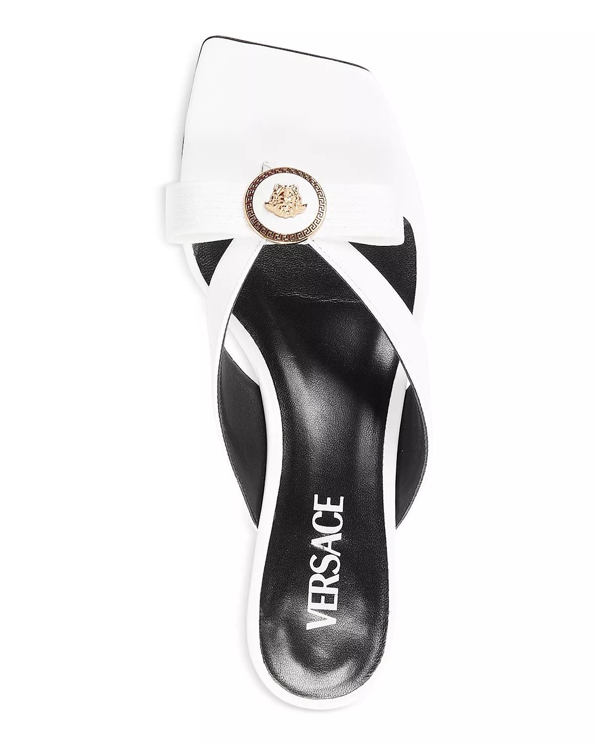 Women's Slip On Embellished Mid Heel Sandals - 4