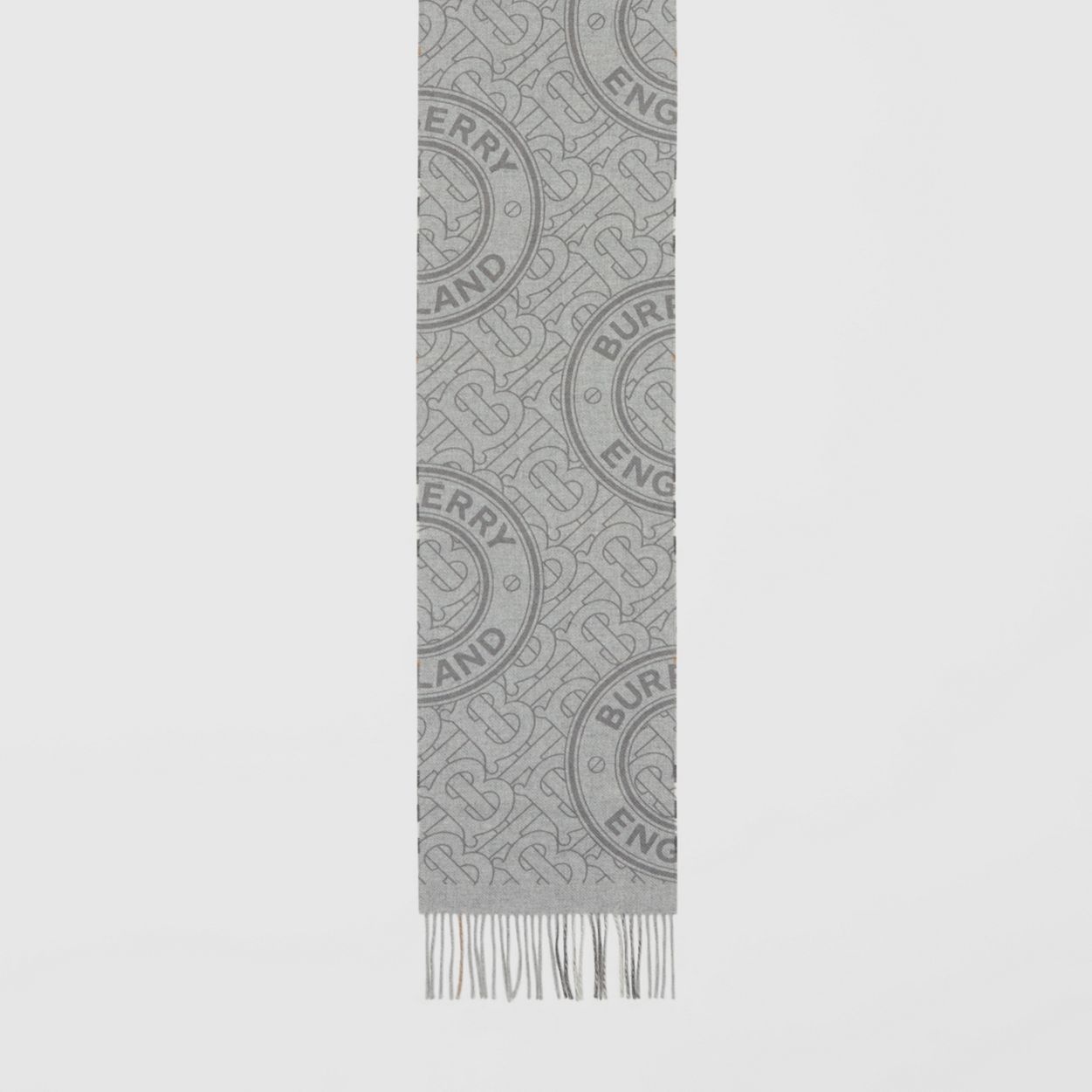 Reversible Check and Monogram Cashmere Scarf - 5