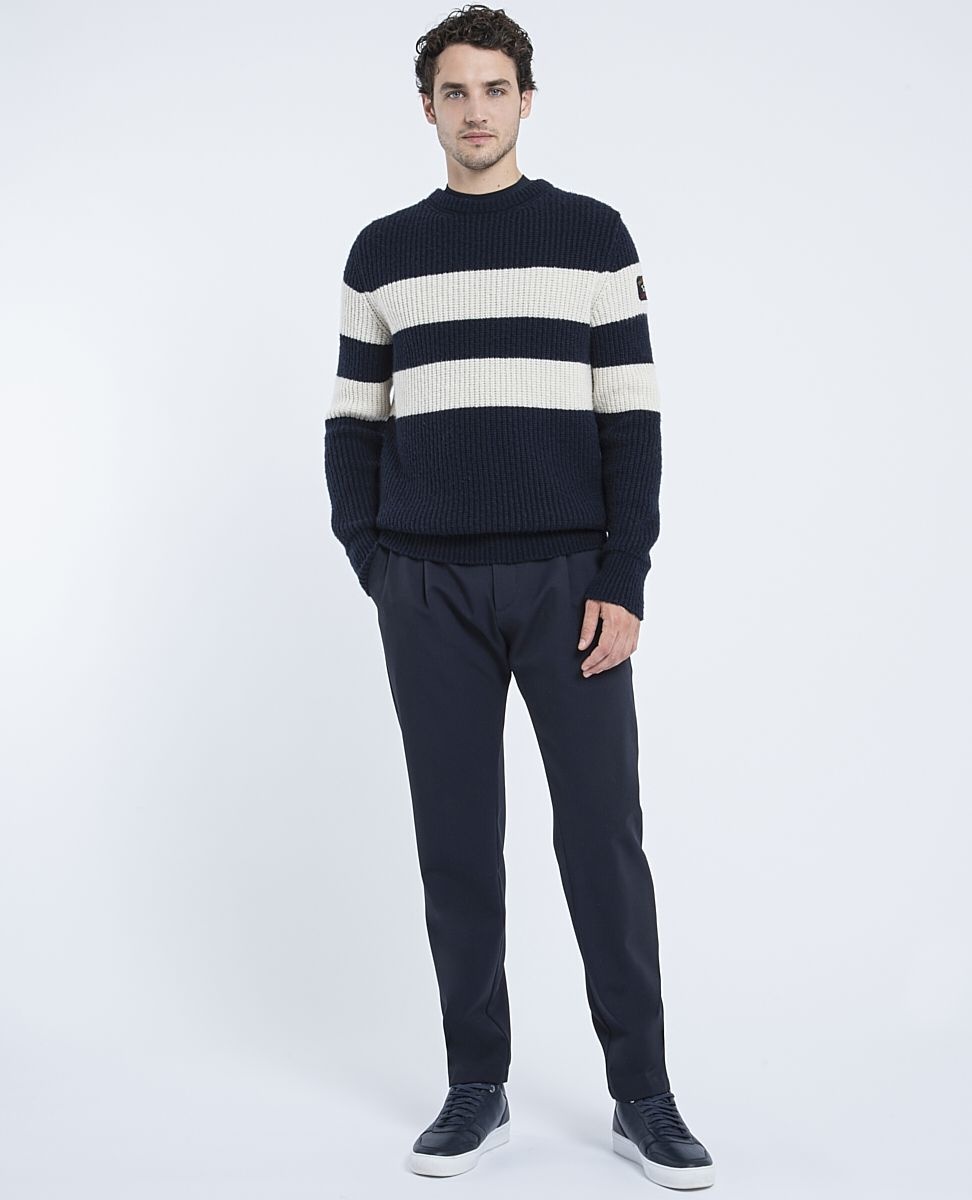 Technical wool Trousers with pleats - 3
