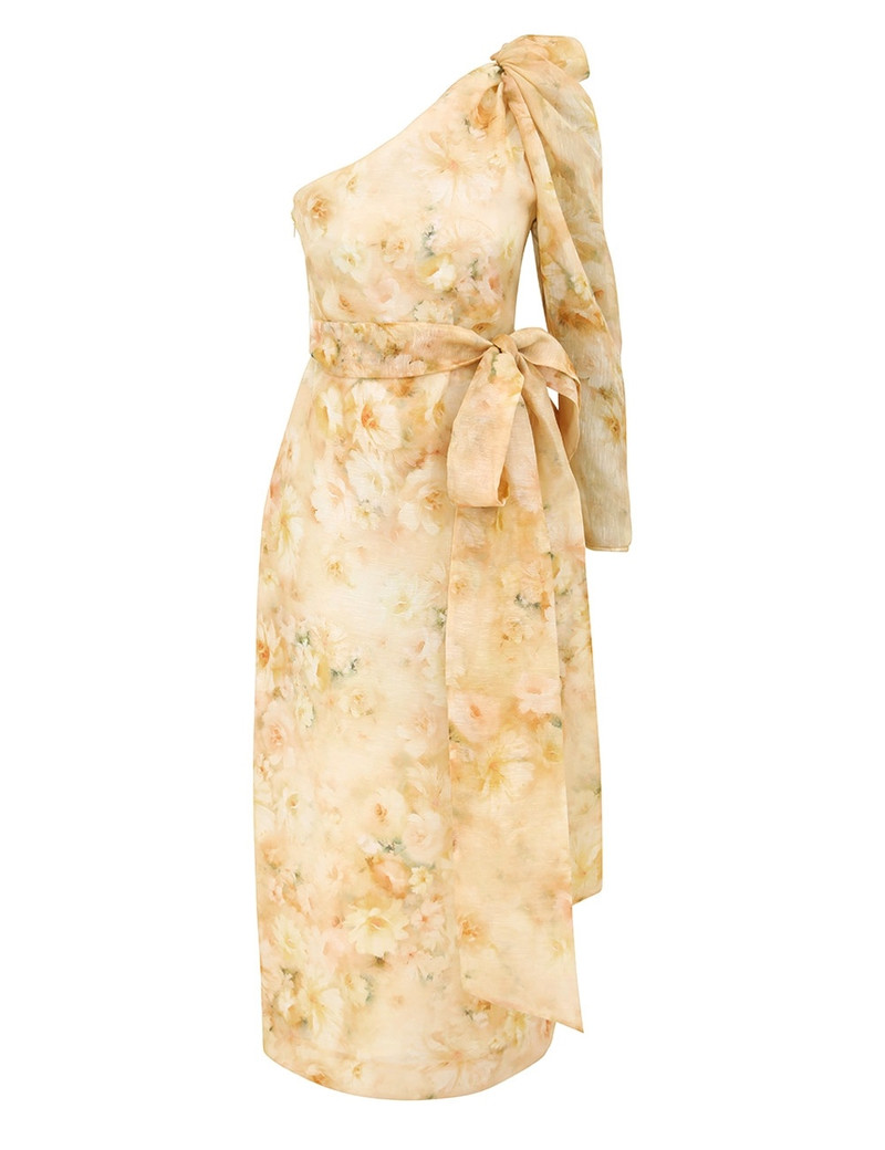 CRUSH ASYMMETRICAL MIDI DRESS - 1